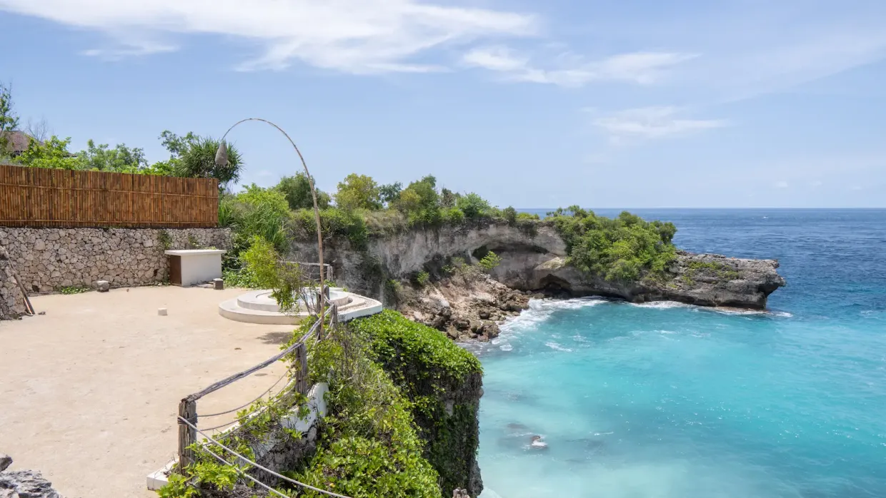 Ocean view from the Blue Lagoon Avia Villas